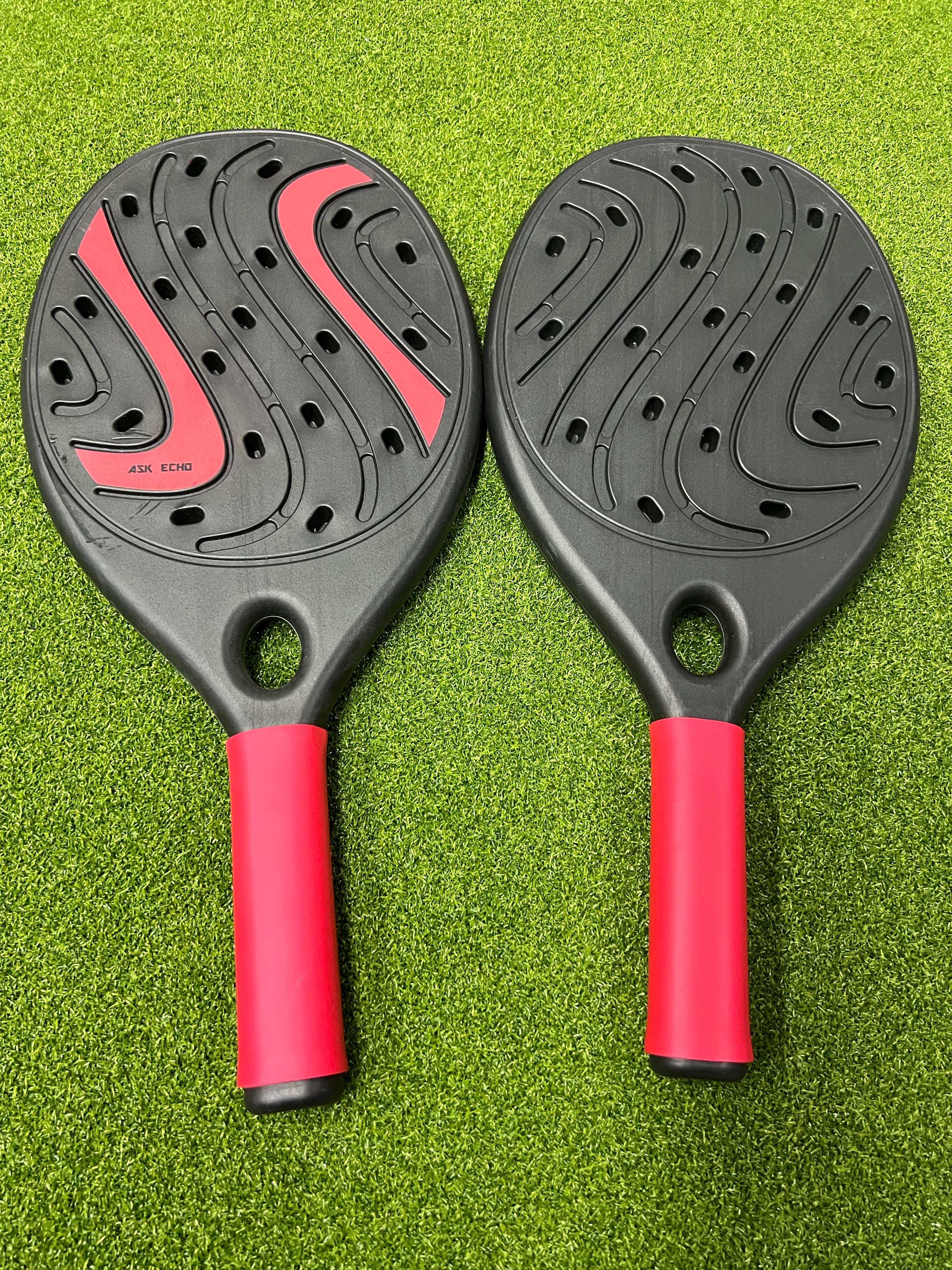 ASK ECHO Rackets, Outdoor Paddle Racket Set with Ball for Recreational Games
