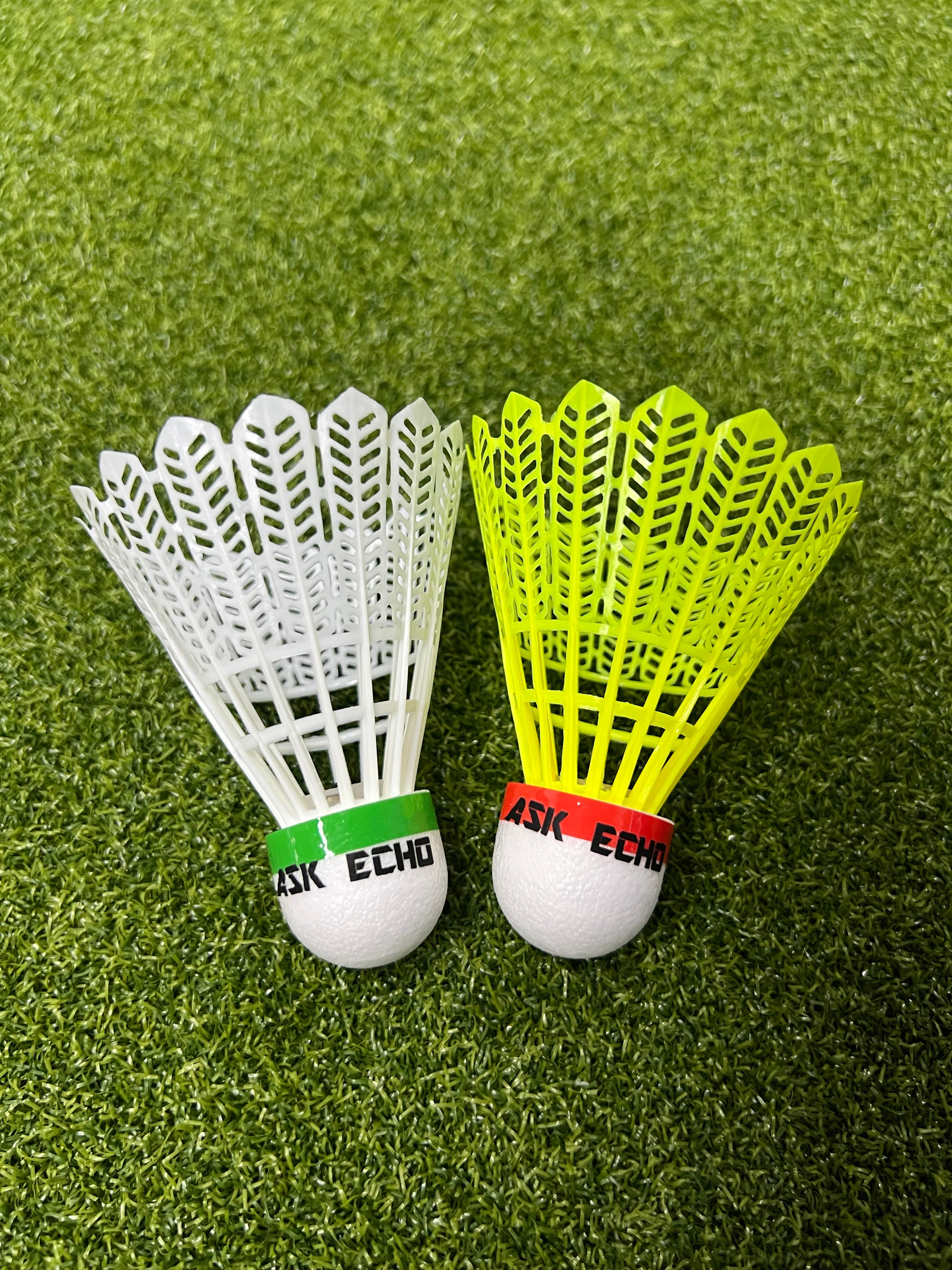 ASK ECHO Shuttlecocks, Durable Nylon Badminton Shuttlecocks for Indoor and Outdoor Play