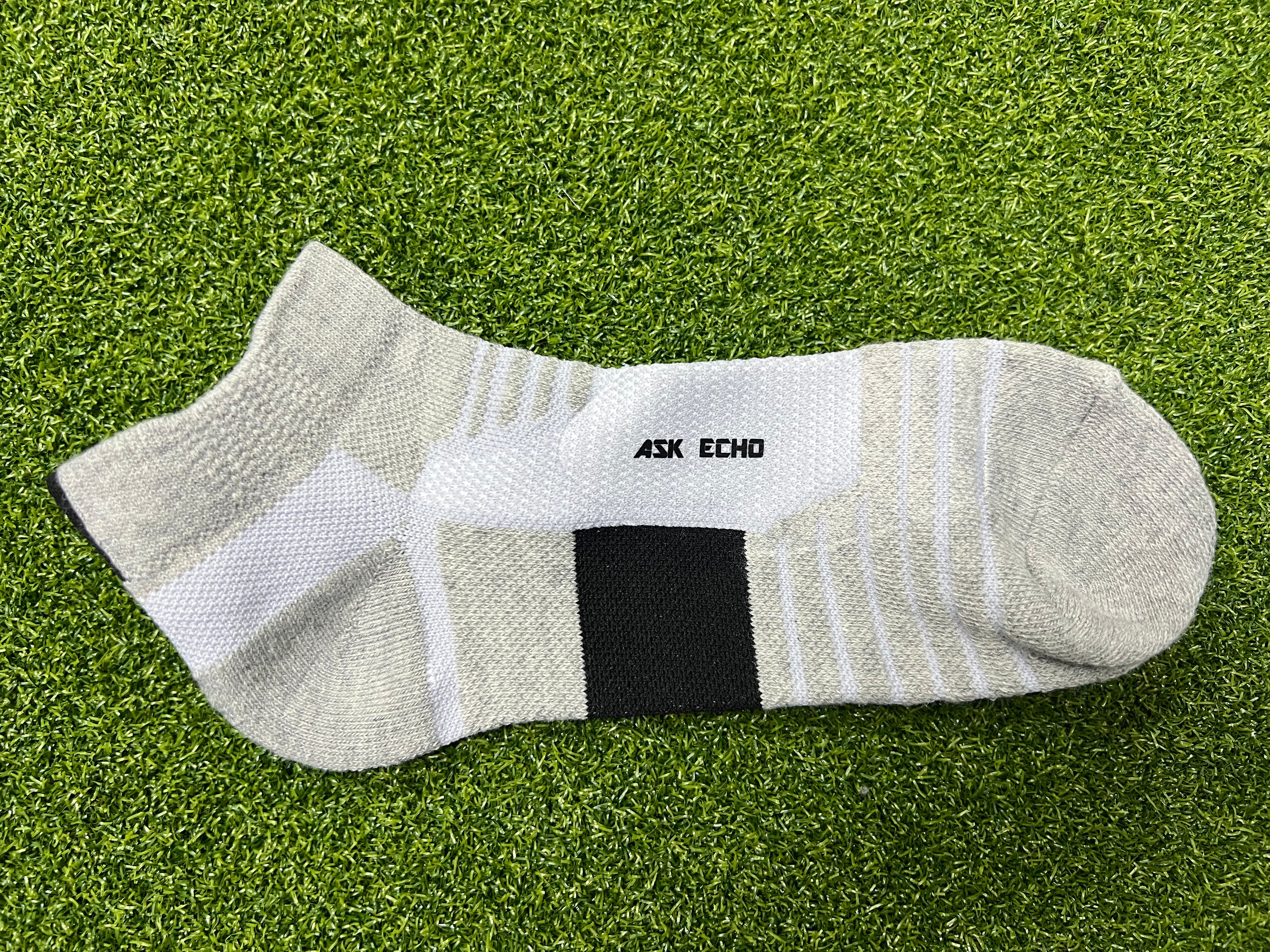 ASK ECHO Hosiery, Cushioned Ankle Athletic Socks, Breathable Low-Cut Sports Socks