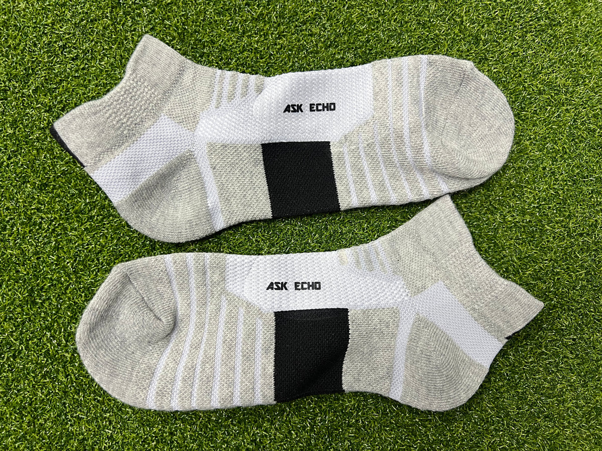 ASK ECHO Hosiery, Cushioned Ankle Athletic Socks, Breathable Low-Cut Sports Socks