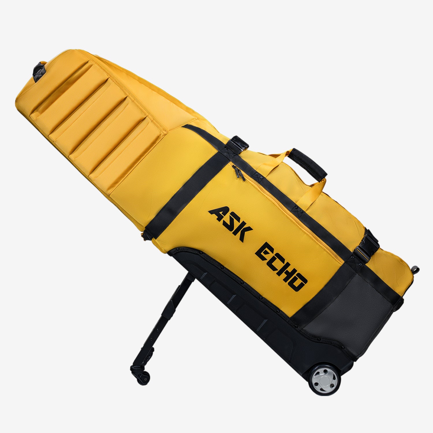 Ask Echo 2026 Locklink StableRoller Golf Travel Bag / Yellow