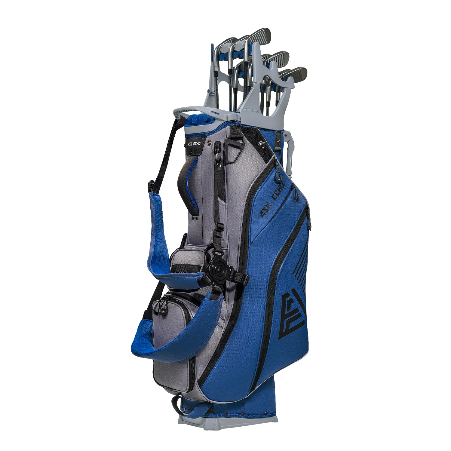 Ask Echo ST-14 Hybrid Stand Bag and Pendor Lock Club Organizer Bundle / Navy