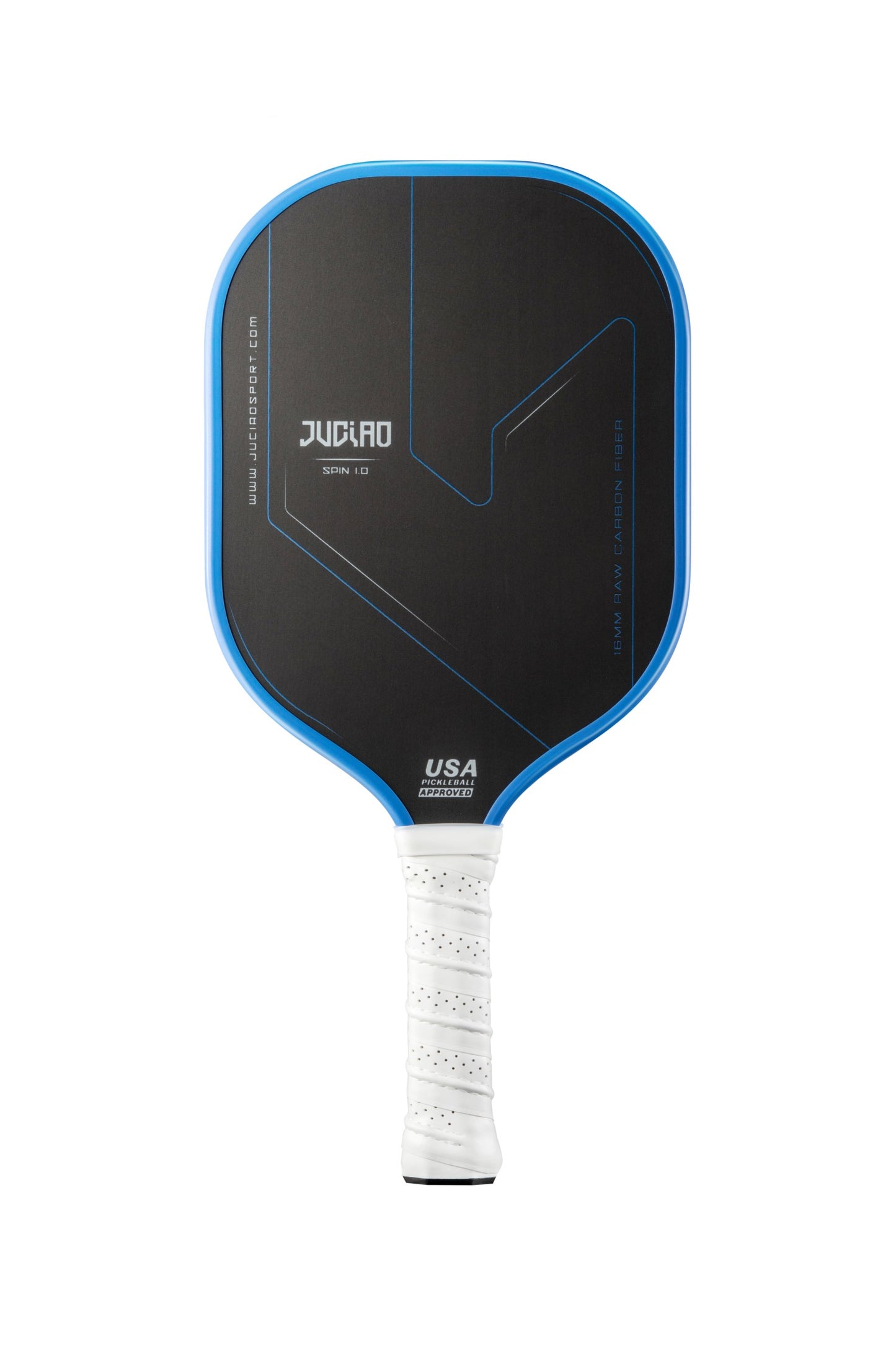 JUCIAO SPIN 1.0 Unibody Thermoformed Carbon Fiber Edgeless Pickleball Paddle