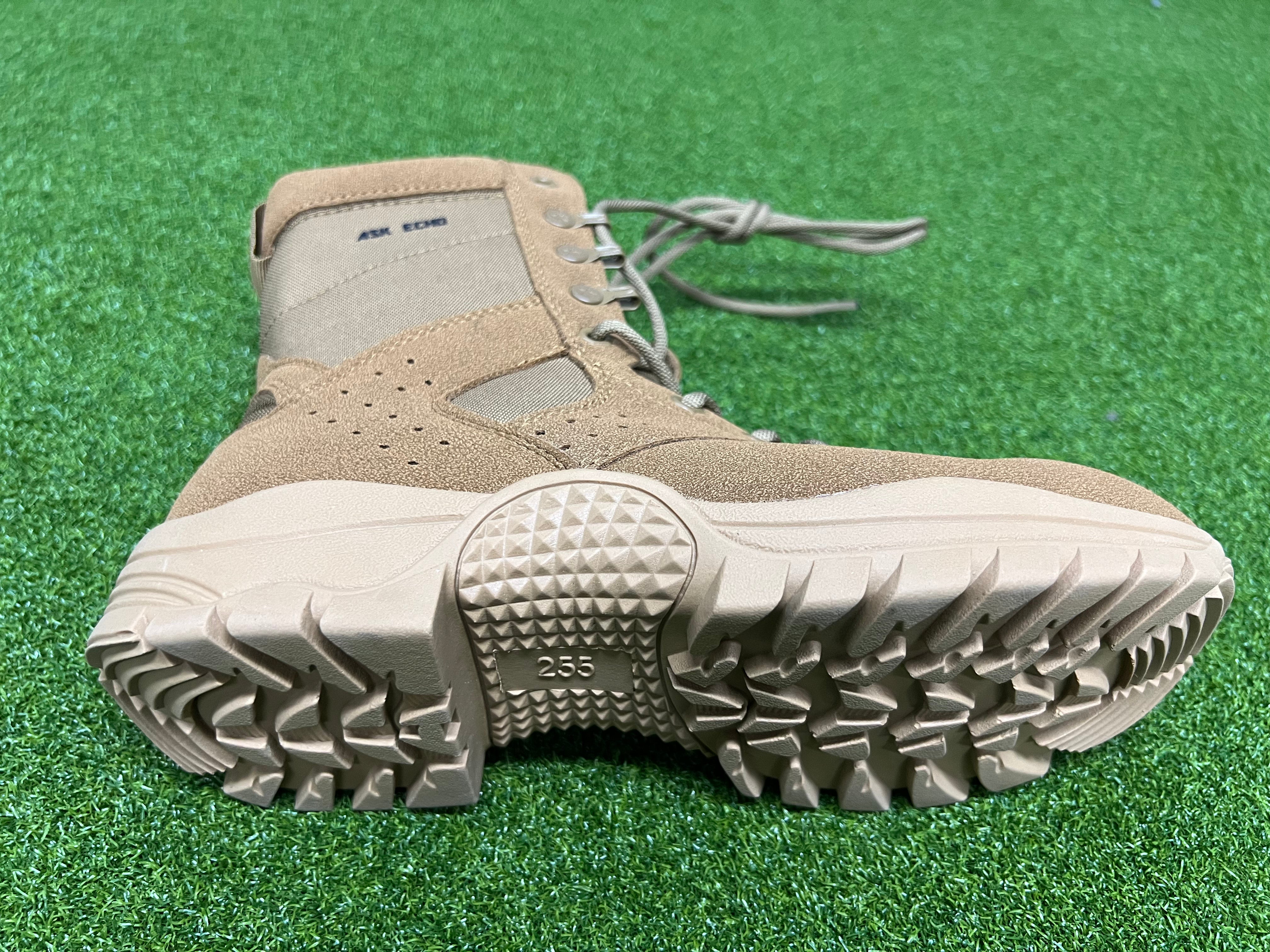 ASK ECHO Waterproof Boots, Lace-Up Outdoor Boots with Non-Slip Rugged Sole