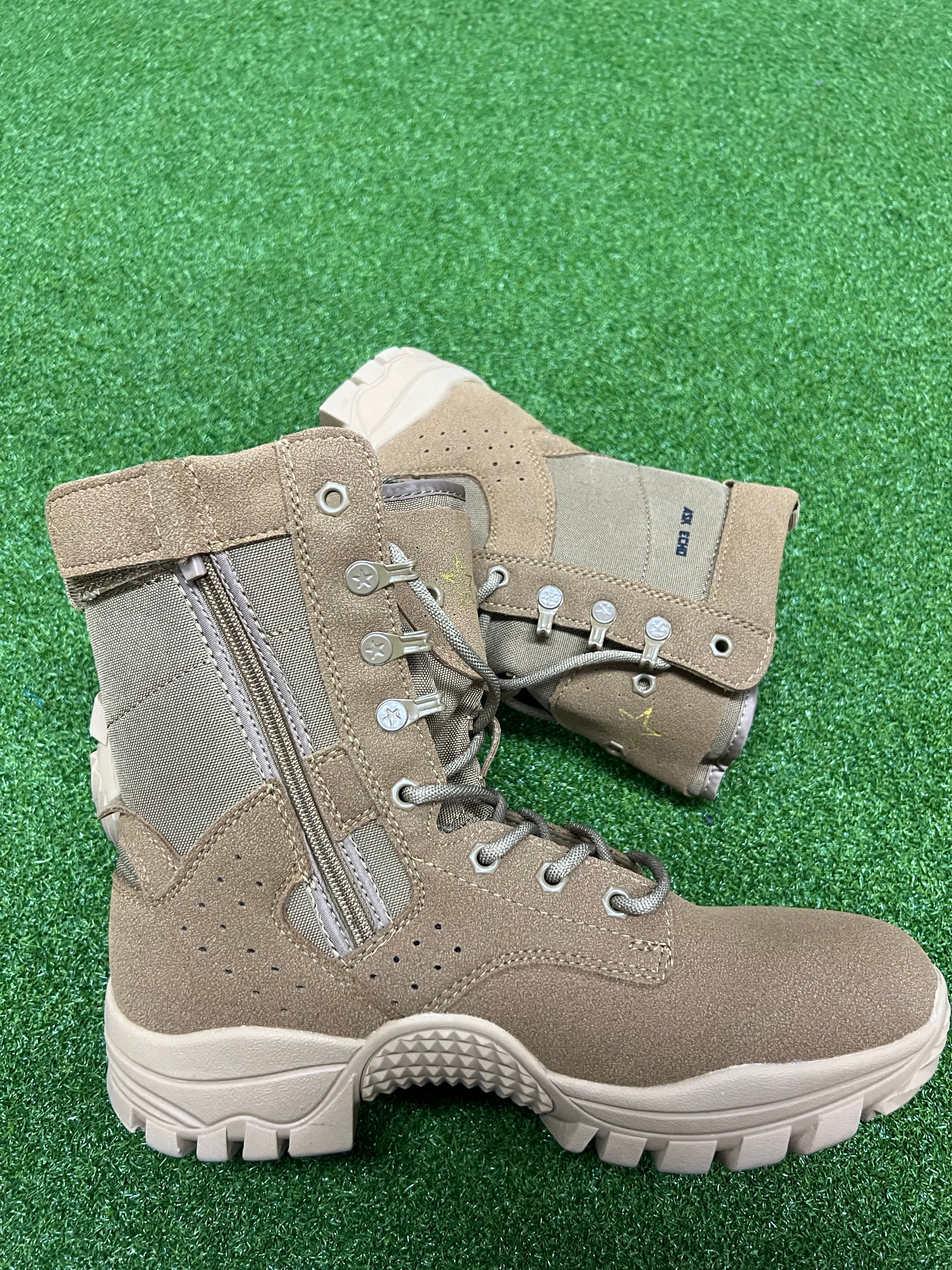 ASK ECHO Waterproof Boots, Lace-Up Outdoor Boots with Non-Slip Rugged Sole