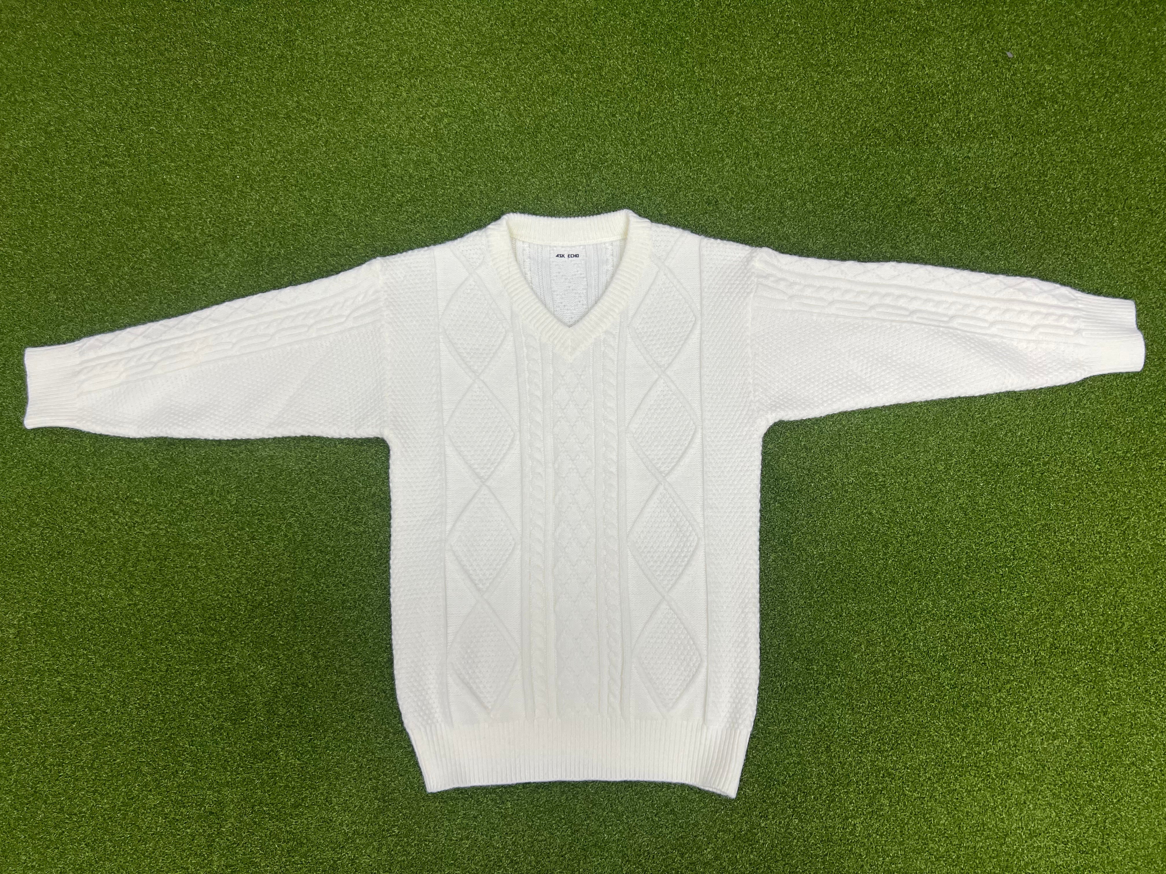 ASK ECHO Sweaters, Cable-Knit V-Neck Sweater, Warm Long-Sleeve Pullover