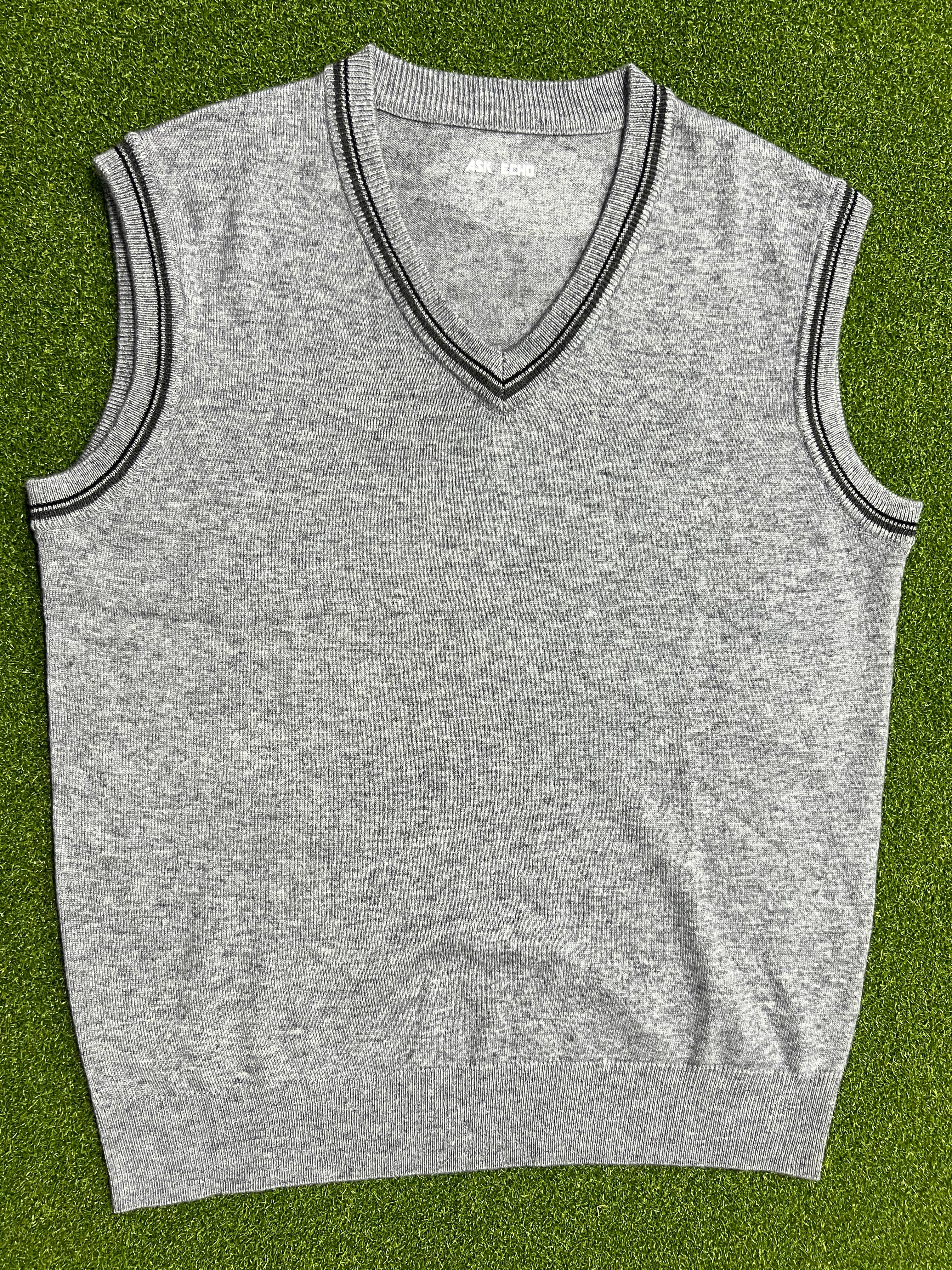 ASK ECHO Jumpers, Men's V-Neck Sleeveless Knit Sweater Vest, Casual Layering Pullover