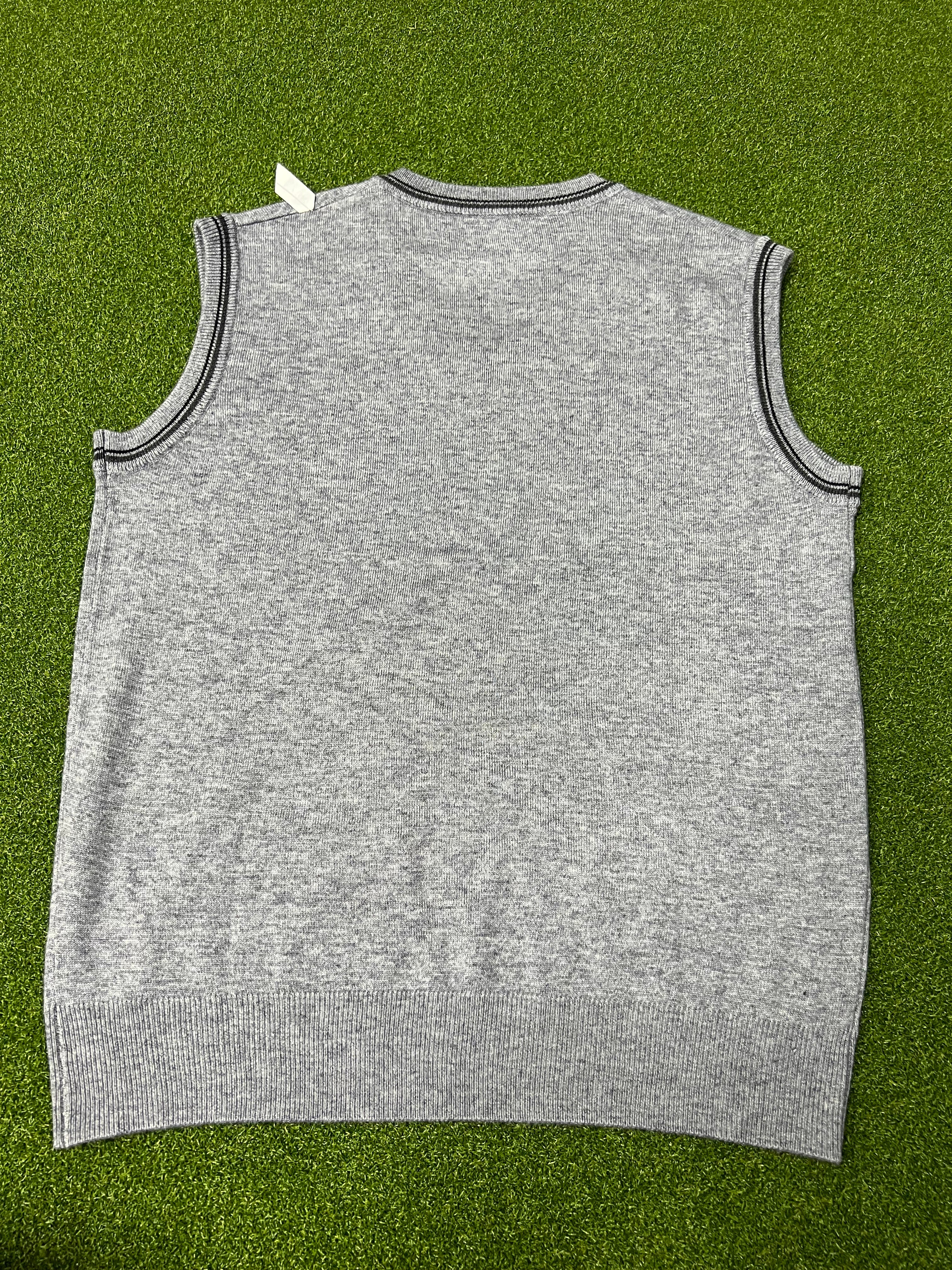 ASK ECHO Jumpers, Men's V-Neck Sleeveless Knit Sweater Vest, Casual Layering Pullover