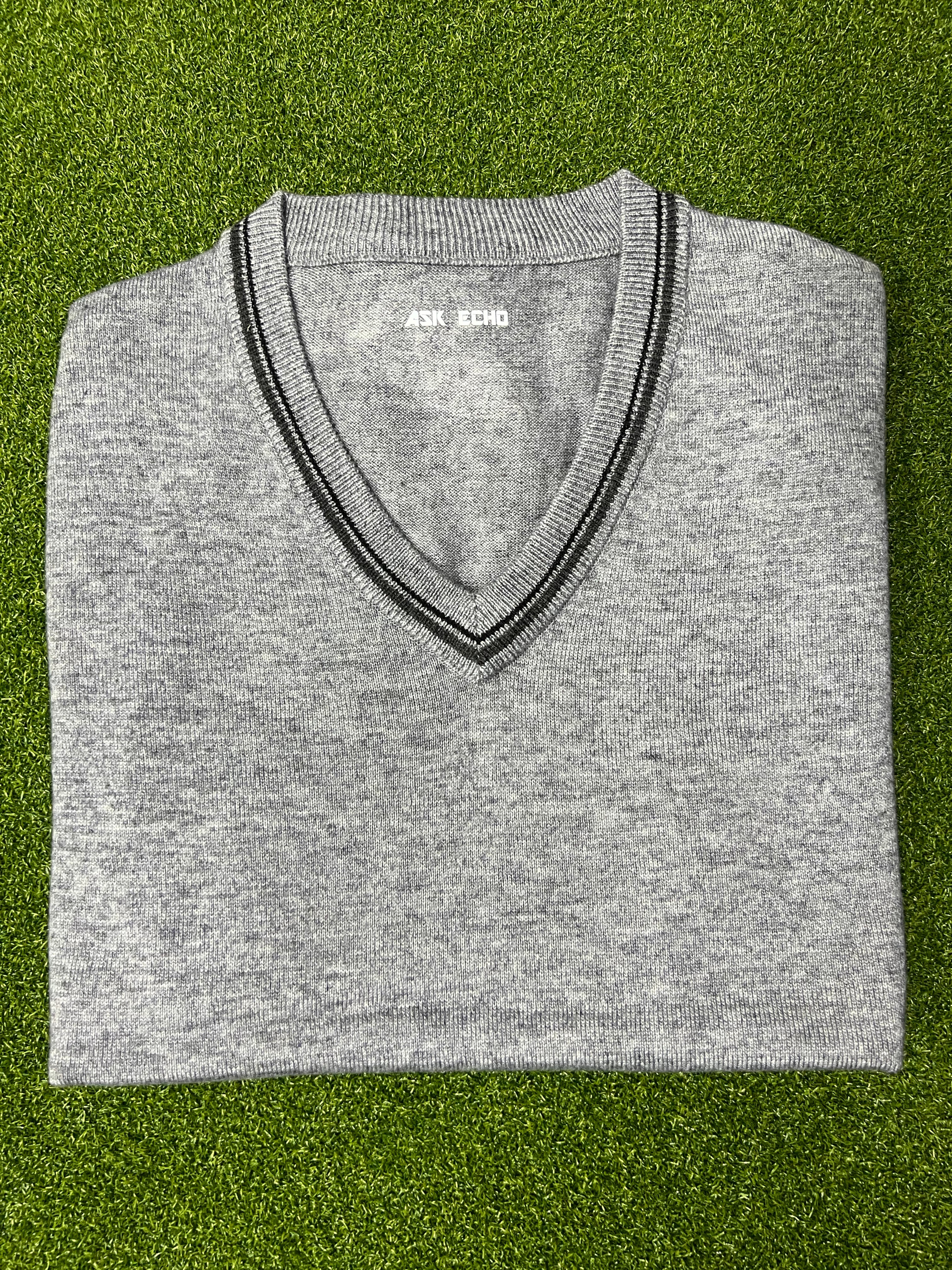 ASK ECHO Jumpers, Men's V-Neck Sleeveless Knit Sweater Vest, Casual Layering Pullover