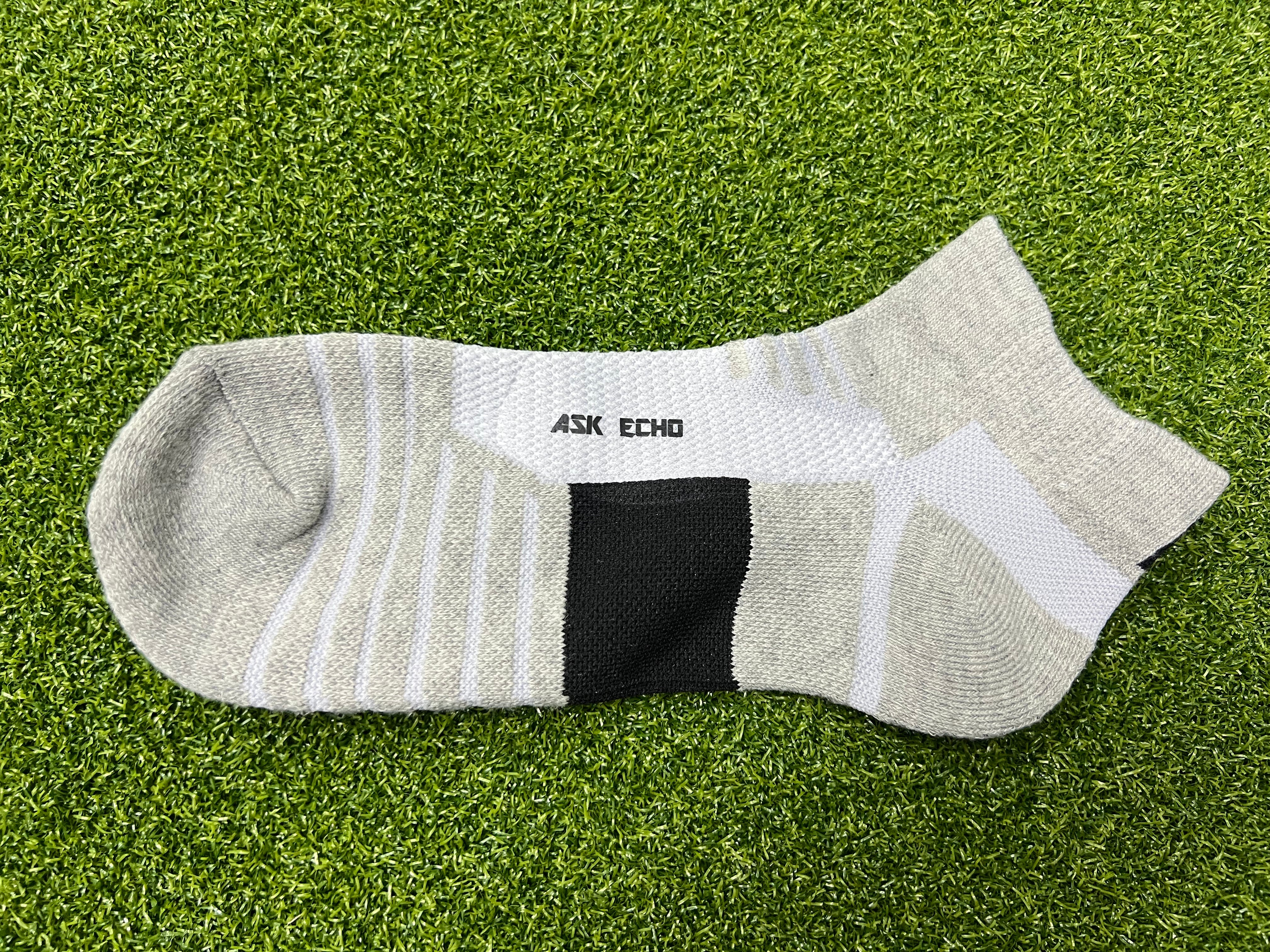 ASK ECHO Hosiery, Cushioned Ankle Athletic Socks, Breathable Low-Cut Sports Socks