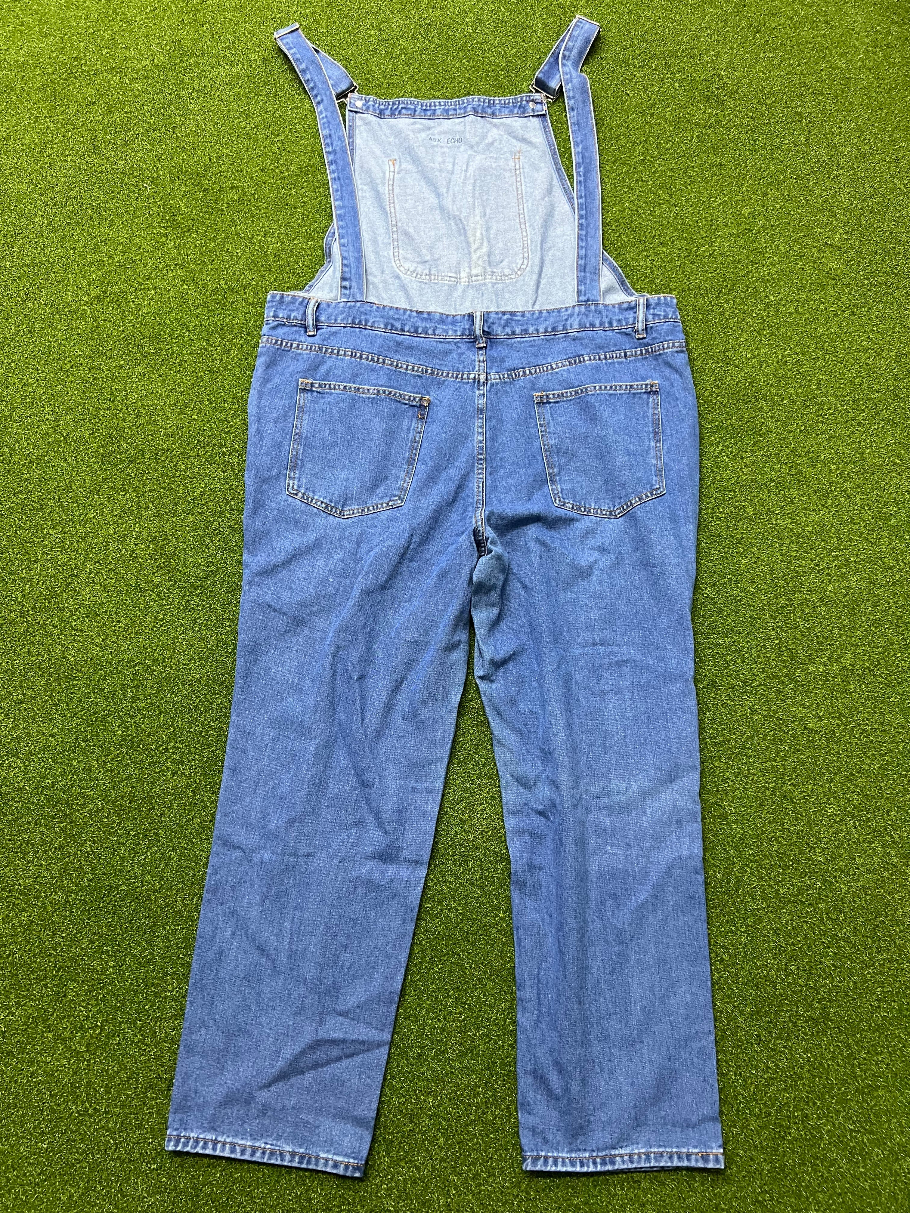 ASK ECHO Overalls, Women's Denim Bib Overalls with Adjustable Straps and Pockets