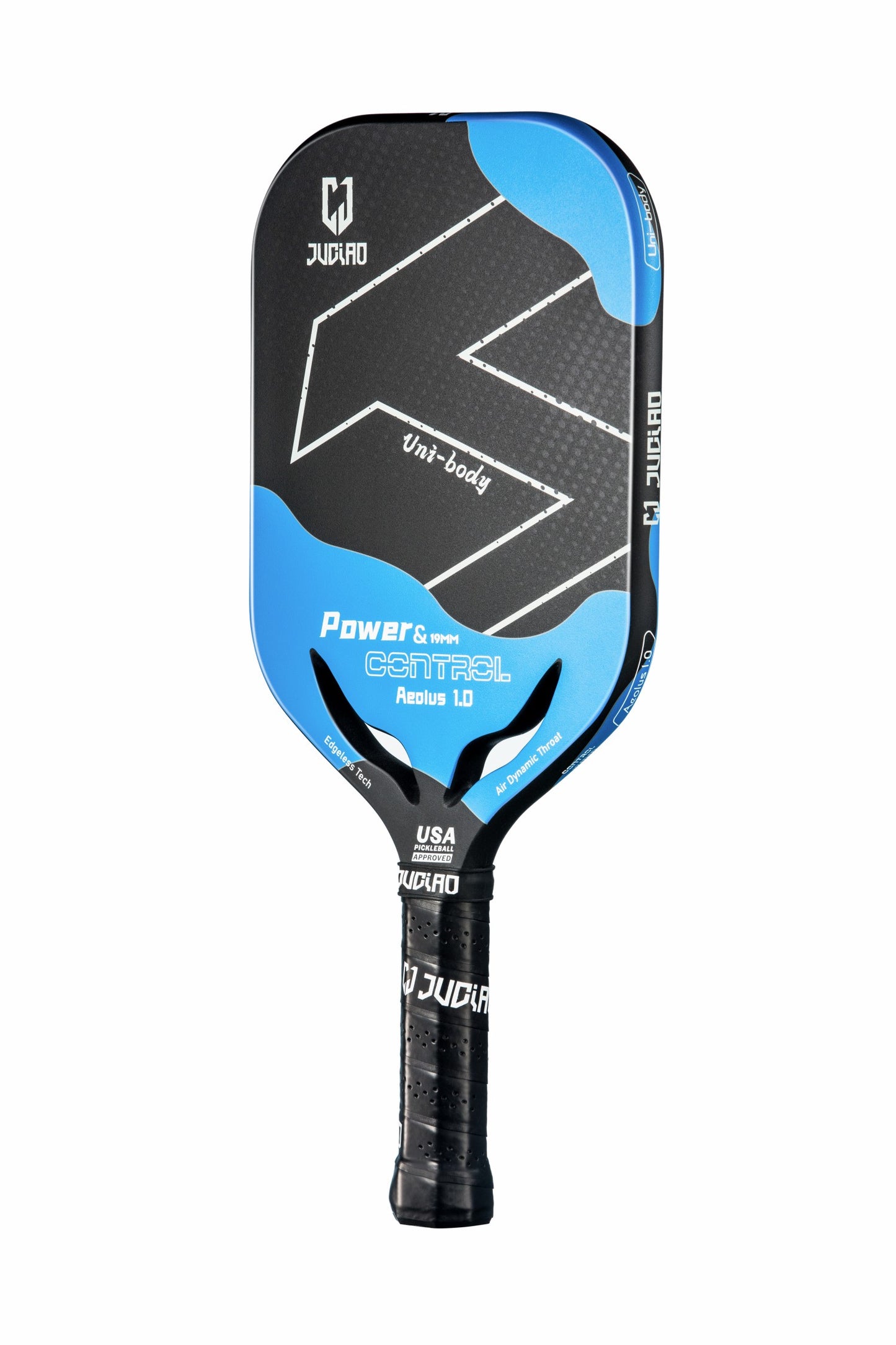 JUCIAO AEOLUS 1.0 Unibody Thermoformed Carbon Fiber Edgeless Pickleball Paddle