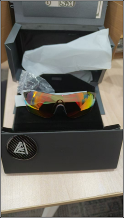 Ask Echo Golf White Half Frame Sunglasses / Pink