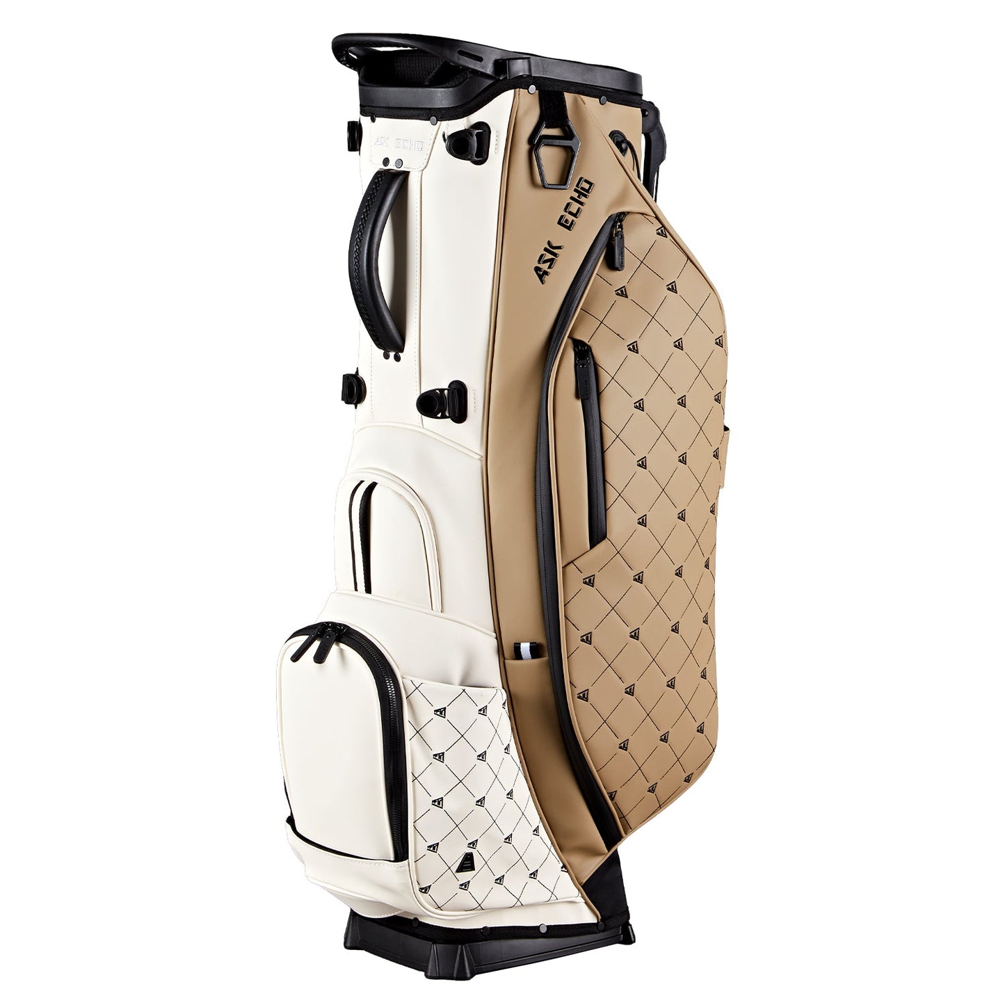 Ask Echo 2025 Prestige-14 Way Full Length Hybrid Leather Stand Bag / Toasted Alomnd