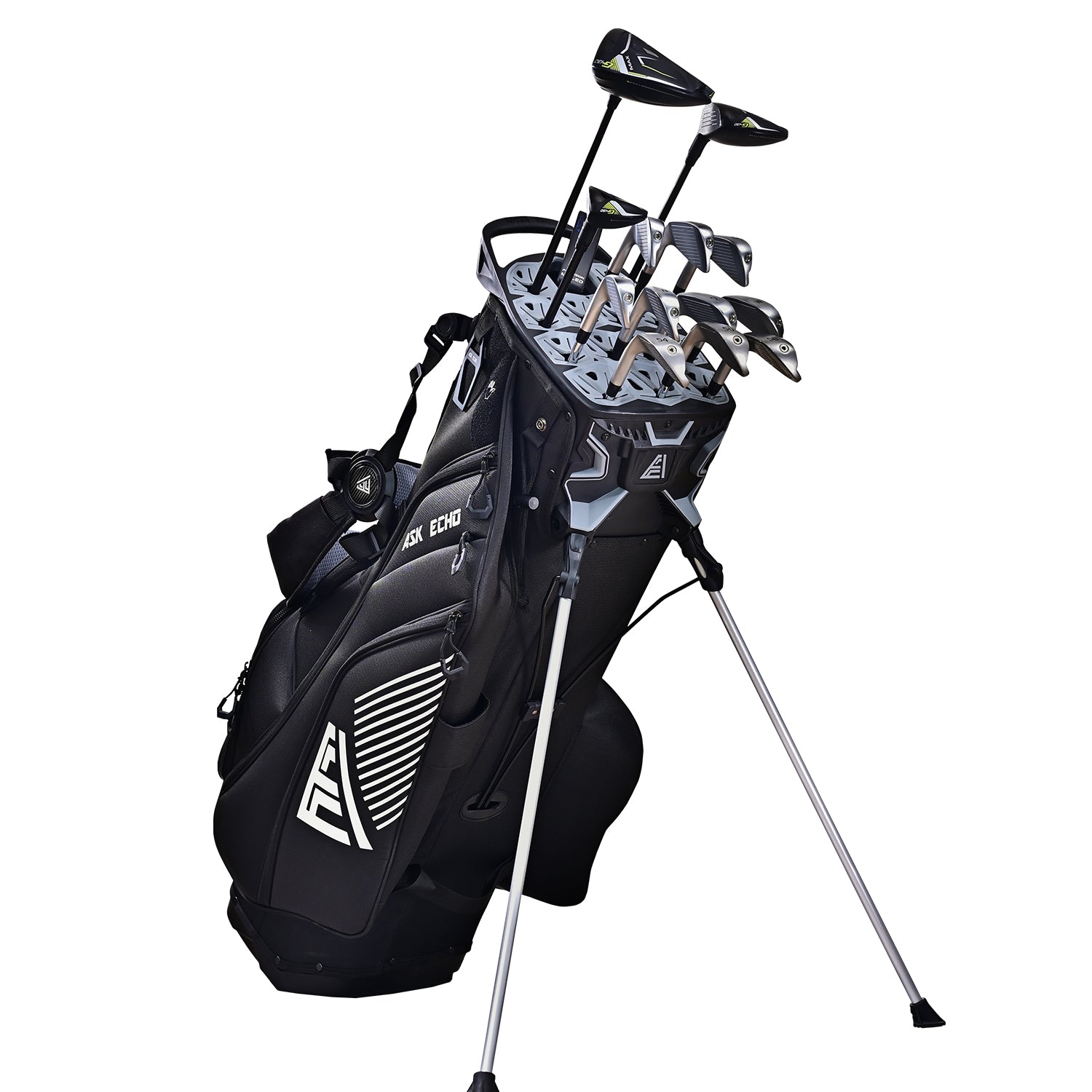 Ask Echo 2025 ST-LOCK Mecha 14 Way Dividers Soundless Stand Bag / Black
