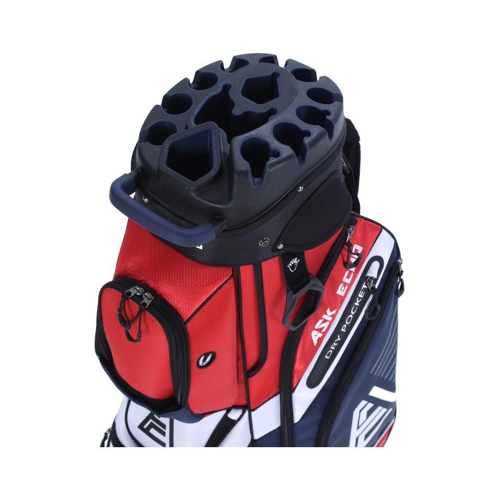 Ask Echo T-LOCK 2.0 14 Way Organizer Dividers Golf Soundless Cart Bag / Navy