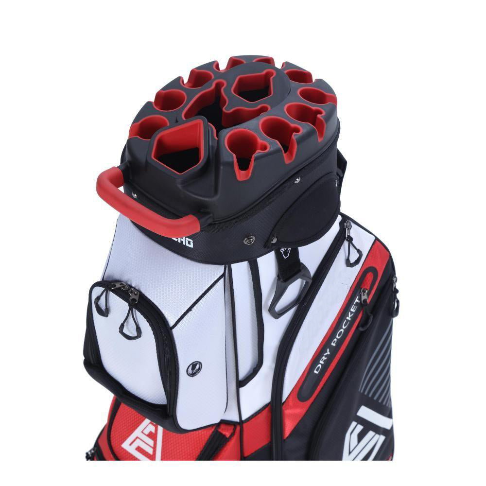 ASK ECHO T-LOCK 14 Way Organizer Dividers Golf Soundless Cart Bag / White