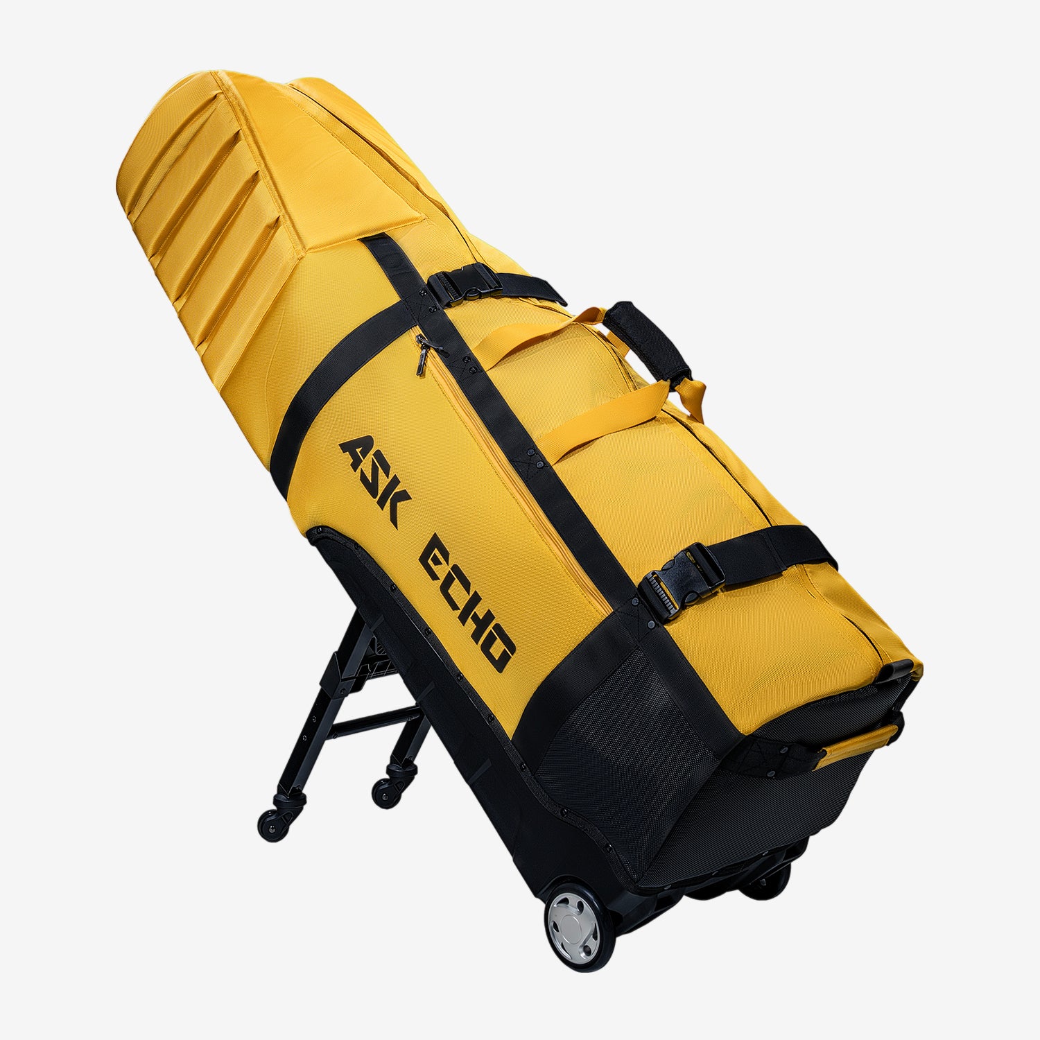 Ask Echo 2026 Locklink StableRoller Golf Travel Bag / Yellow