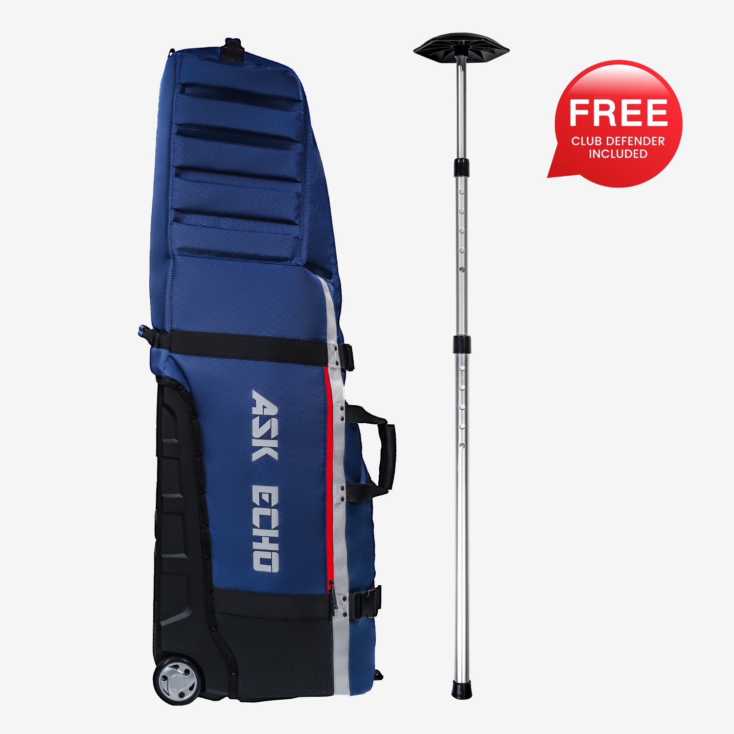 Ask Echo 2026 Locklink StableRoller Golf Travel Bag / Navy