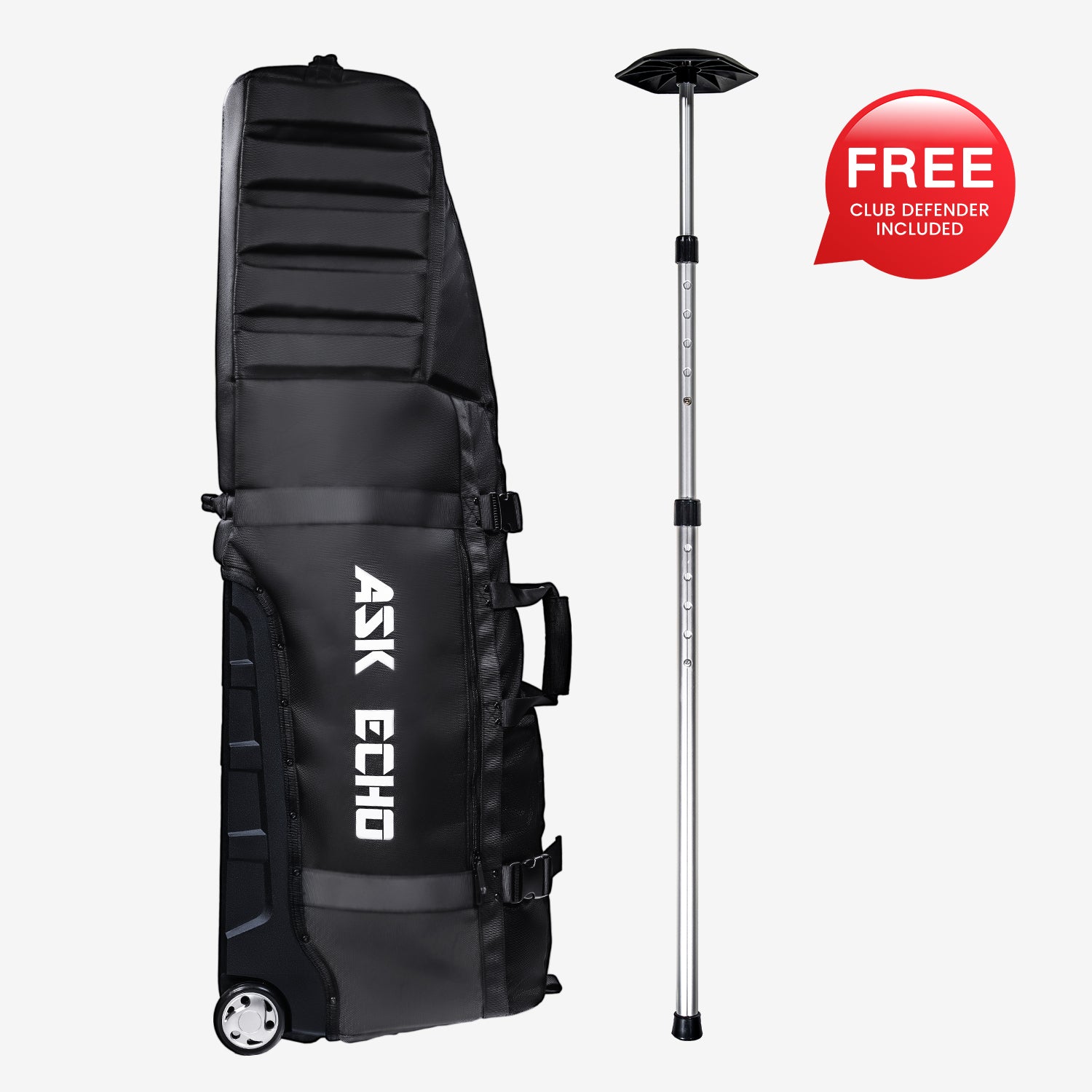 Ask Echo 2026 Locklink StableRoller Golf Travel Bag / Black