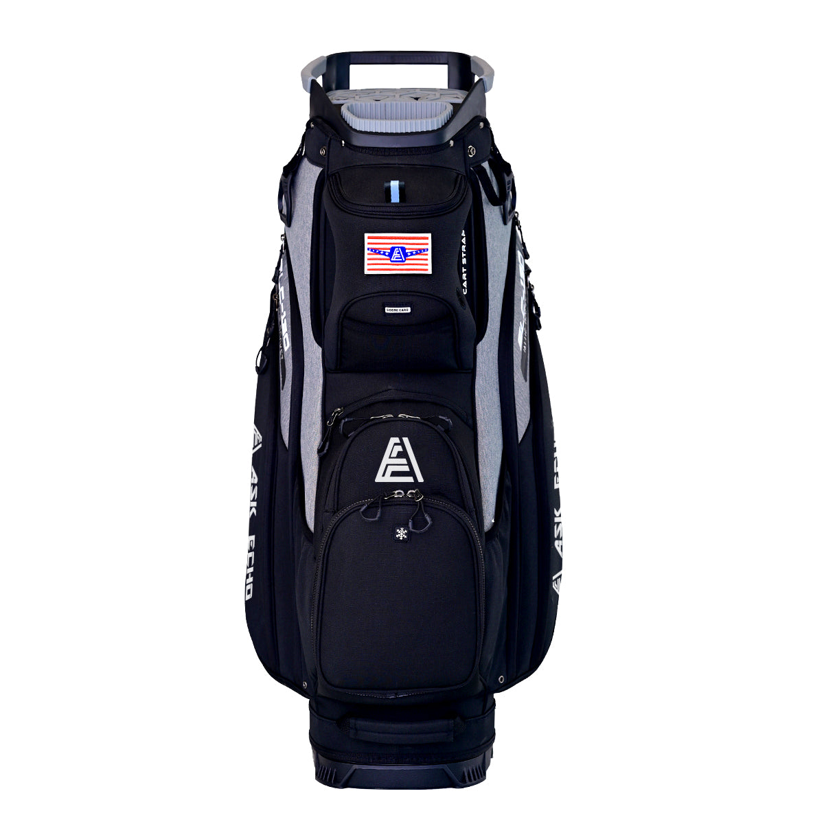 Ask Echo 2024 SLC-130 15 Way Full Length Dividers Golf Soundless Cart Bag / Black