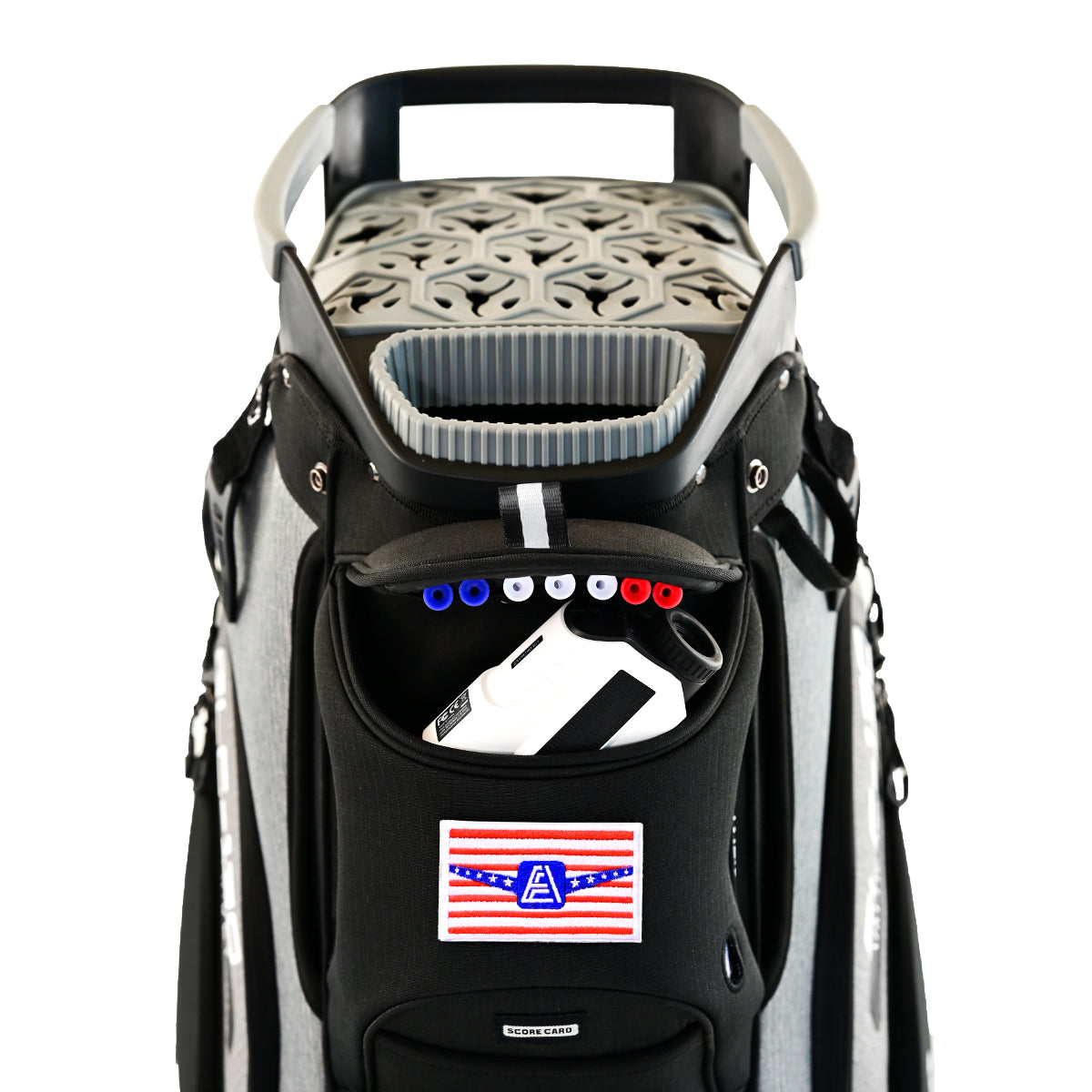 Ask Echo 2024 SLC-130 15 Way Full Length Dividers Golf Soundless Cart Bag / Black