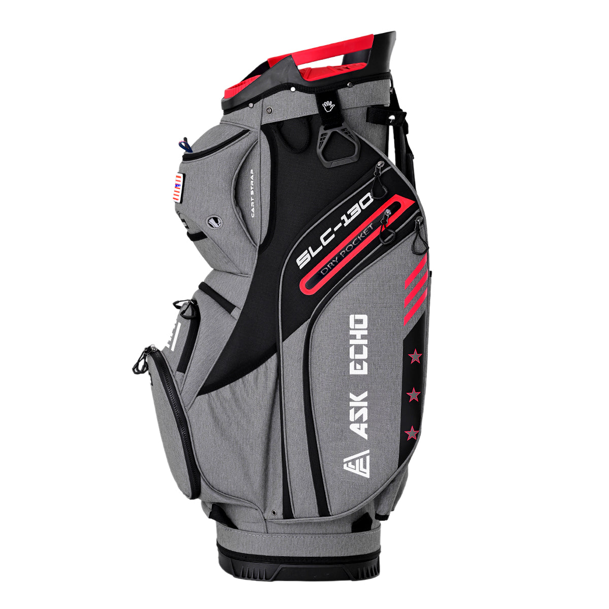 Ask Echo 2024 SLC-130 15 Way Full Length Dividers Golf Soundless Cart Bag / Grey