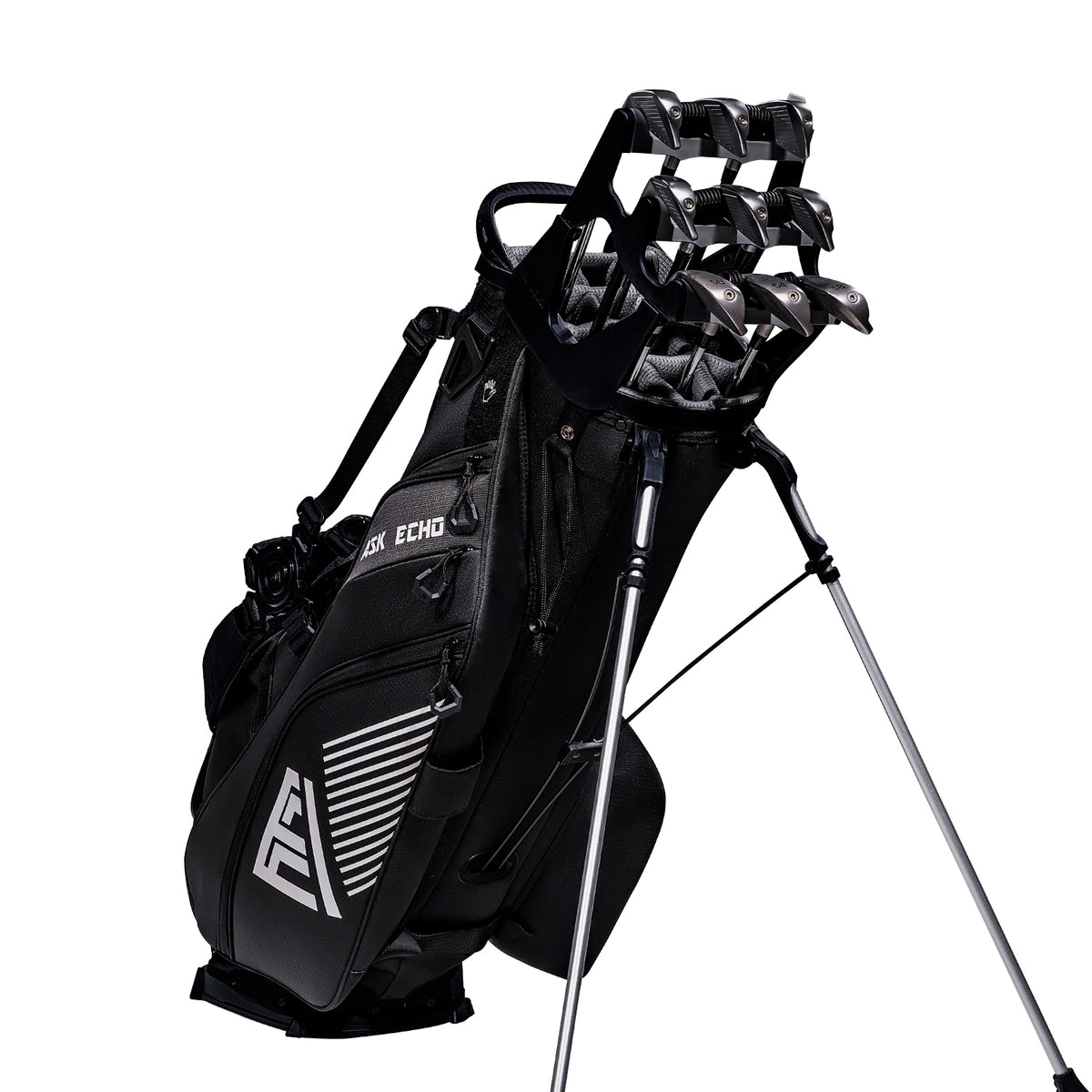 Ask Echo ST-14 Hybrid Stand Bag and Pendor Lock Club Organizer Bundle