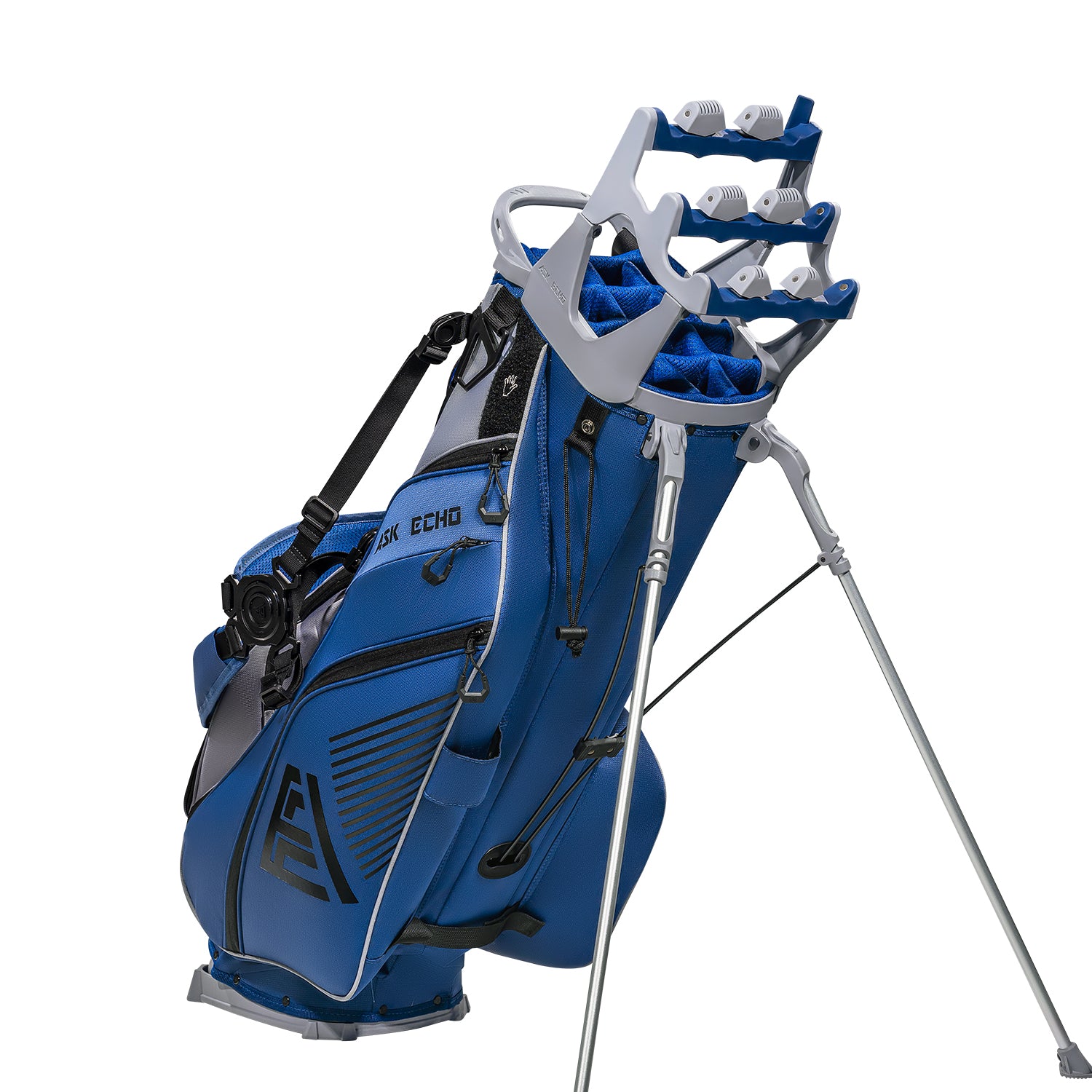 Ask Echo ST-14 Hybrid Stand Bag and Pendor Lock Club Organizer Bundle / Navy