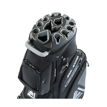 Ask Echo 2024 T-LOCK 14 Way Organizer Dividers Golf Soundless Cart Bag / Black.