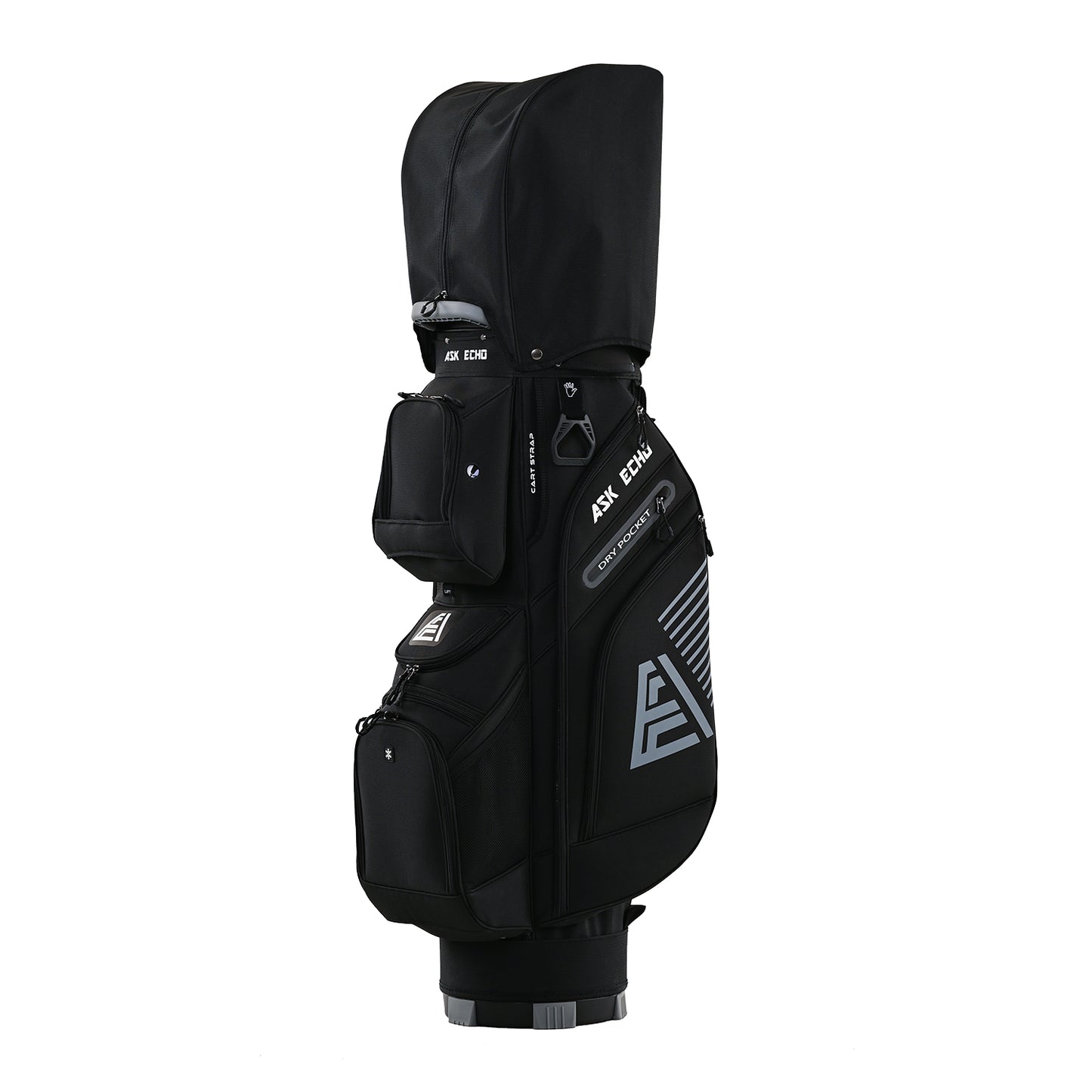 Ask Echo 2024 T-LOCK 14 Way Organizer Dividers Golf Soundless Cart Bag / Black.