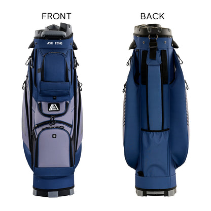 Ask Echo 2024 T-LOCK 14 Way Organizer Dividers Golf Soundless Cart Bag / NavyGrey.C