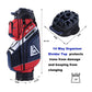 Askecho T-LOCK 2.0 Golf Cart Bag  With 14 Way Organizer Divider Silent Top / Navy
