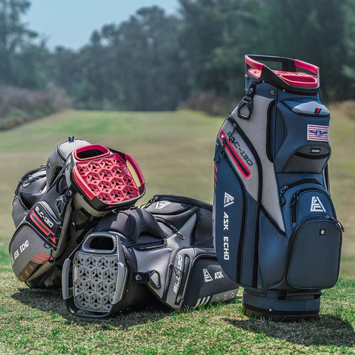 Ask Echo 2024 SLC-130 15 Dividers Grip Locking Bottom Golf Quiet Cart Bag / Grey