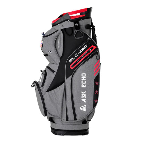 Ask Echo 2024 SLC-130 15 Dividers Grip Locking Bottom Golf Quiet Cart Bag / Grey