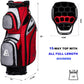 Askecho Golf Cart Bag WINNER 2.0 With 15 Way Full Length Top / Red