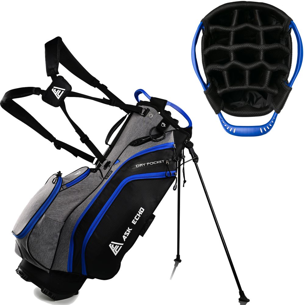 Askecho Golf Stand Bag BLAZER 3.0 With 14 Way Organizer Divider Top / Red