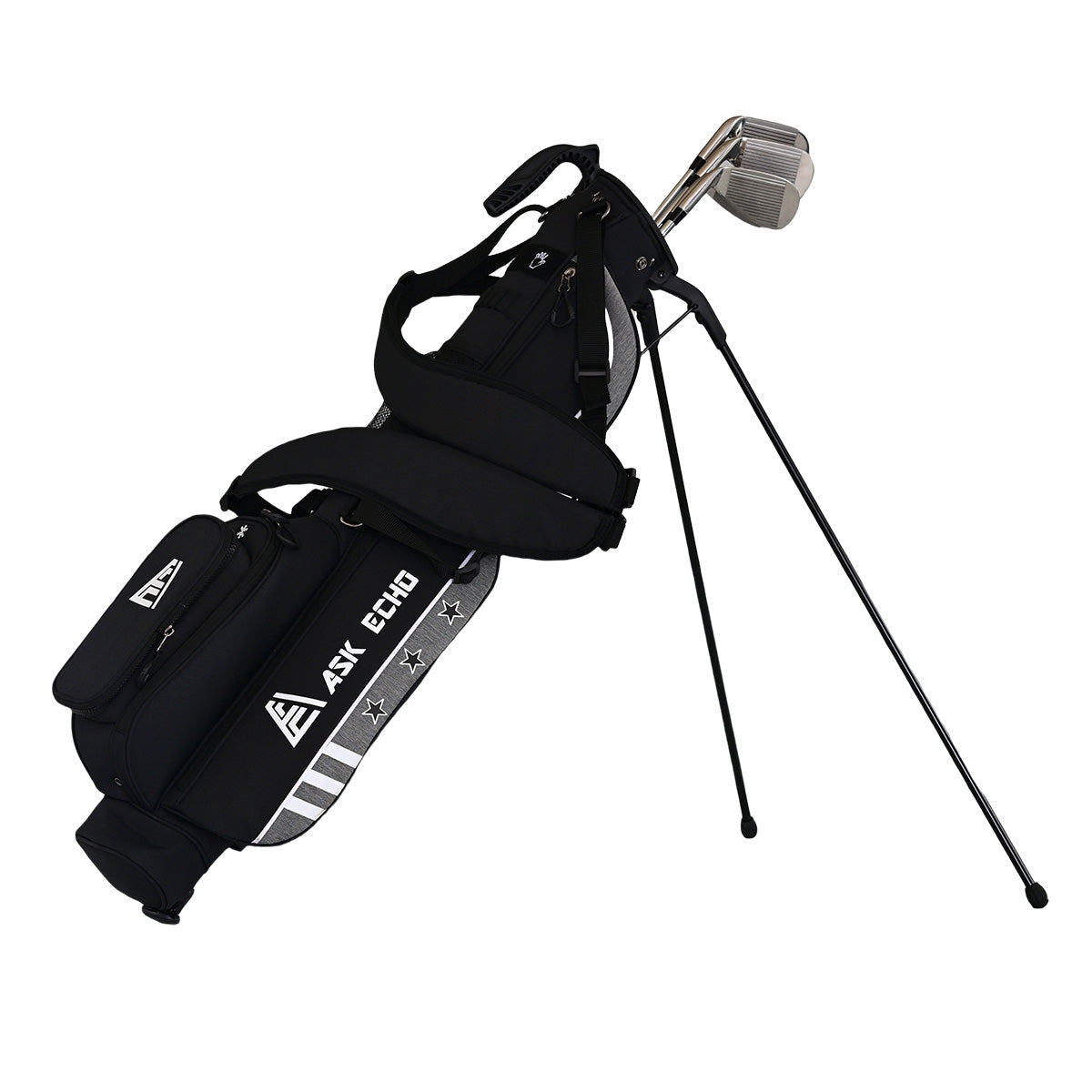 Askecho Golf Sunday Bag Holds Up To 12 Clubs Enjoy Par 3 With Weekend 2.0 / Black
